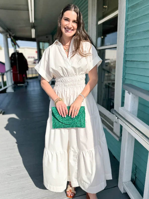 Midi dresses with ruffled sleeves for a more feminine and voluminous look The Taliah Midi Dress-2 Colors Midi dresses with ruffled sleeves for a more feminine and voluminous look The Taliah Midi Dress-2 Colors