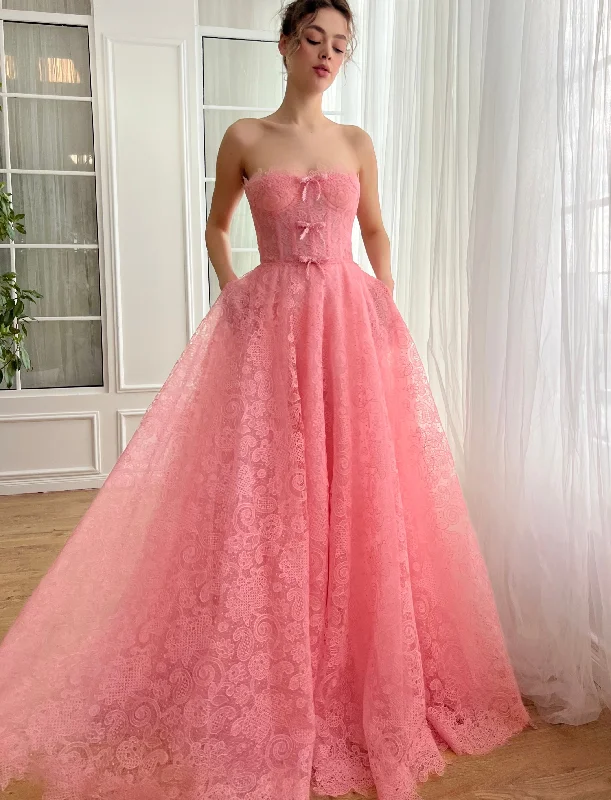 Mini dresses with keyhole necklines Joséphine Bows Gown