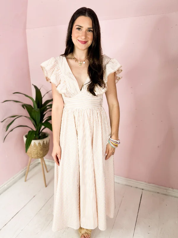 Midi dresses with satin - finish fabrics for a luxurious feel The Mikky Bow Back Maxi Dress-Pink Midi dresses with satin - finish fabrics for a luxurious feel The Mikky Bow Back Maxi Dress-Pink