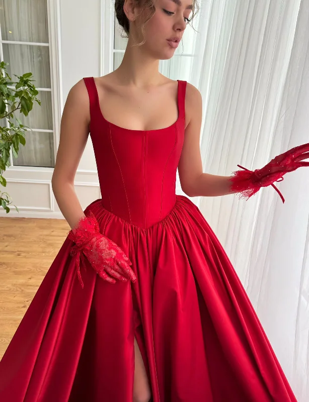 Mini dresses with patchwork designs for a unique style Renaissance Taffeta Gown