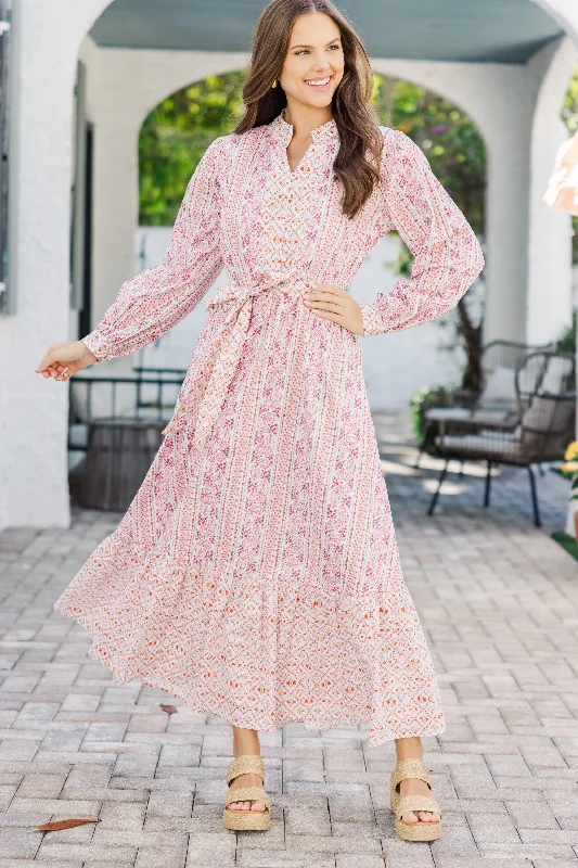 A - line midi dresses with floral prints for spring brunches Came To Play Red Floral Maxi Dress A - line midi dresses with floral prints for spring brunches Came To Play Red Floral Maxi Dress