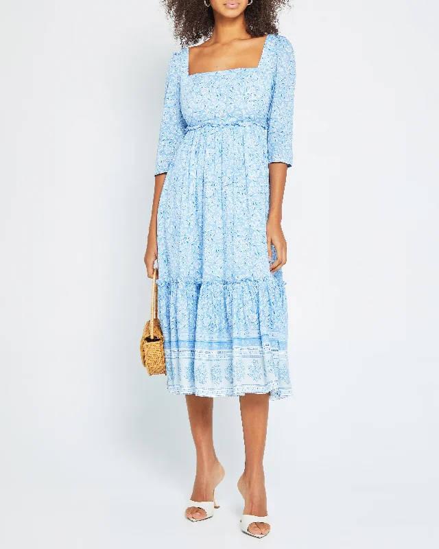 Midi dresses with fringe details for a fun and energetic style Willow Dress