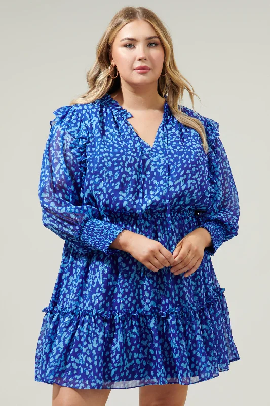 Mini dresses with empire waists for a flattering fit Madeira Abstract Idra Ruffle Chiffon Dress Curve Mini dresses with empire waists for a flattering fit Madeira Abstract Idra Ruffle Chiffon Dress Curve
