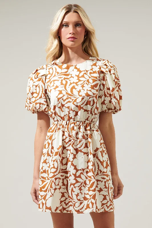 Mini dresses with halter necks for a stylish choice Aurelia Floral Mini Dress