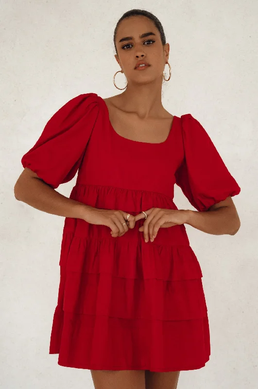 Mini dresses with pom - pom trims for a playful feel Andrea Babydoll Cotton Mini Dress (Sale) Mini dresses with pom - pom trims for a playful feel Andrea Babydoll Cotton Mini Dress (Sale)