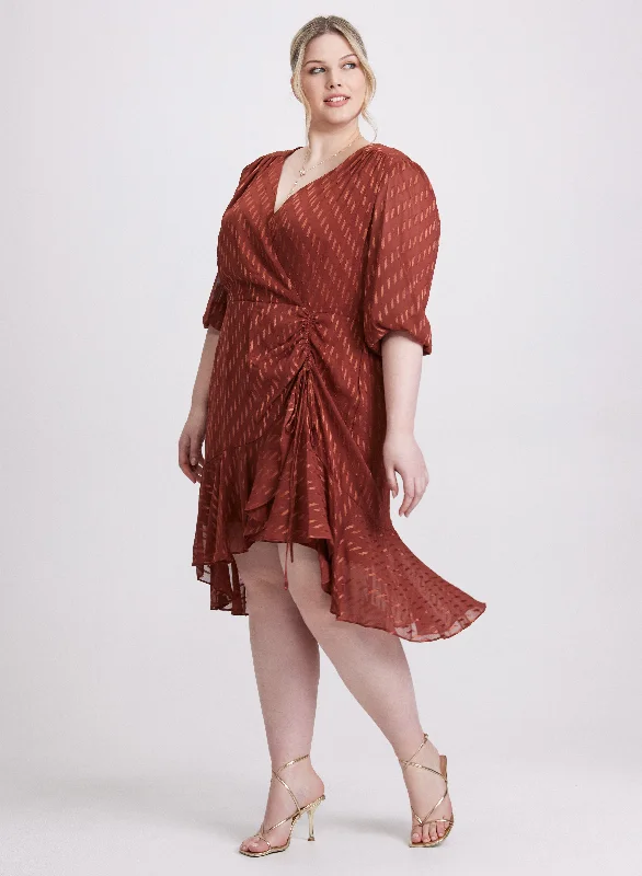 Printed mini dresses for a casual day out Satin Dot Dress