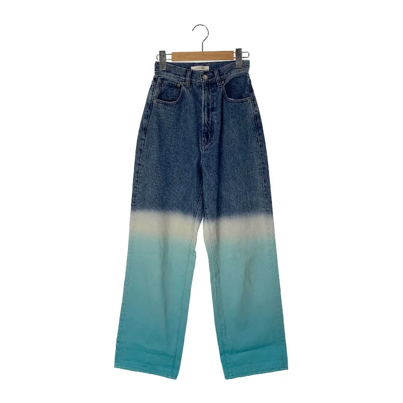 Plus Size Women's Patchwork - Design Jeans for a Unique AppearanceMOUSSY/Bottoms/0/Indigo/Cotton/010FSW11-0460 Plus Size Women's Patchwork - Design Jeans for a Unique AppearanceMOUSSY/Bottoms/0/Indigo/Cotton/010FSW11-0460