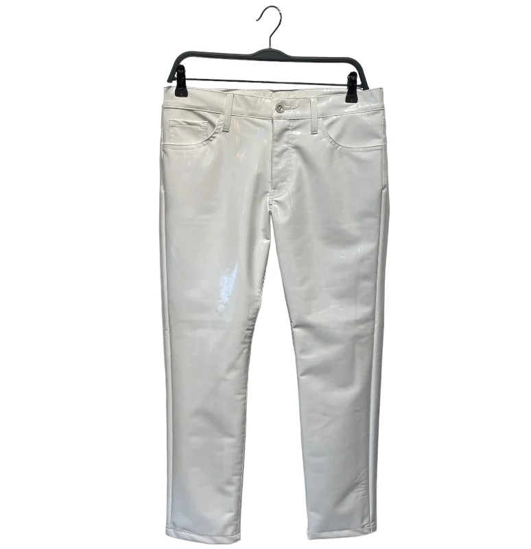 Wide - Leg Women's Chiffon Palazzo Pants for a Flowy AppealJUNYA WATANABE COMME des GARCONS/Bottoms/M/Polyester/WHT/ Wide - Leg Women's Chiffon Palazzo Pants for a Flowy AppealJUNYA WATANABE COMME des GARCONS/Bottoms/M/Polyester/WHT/
