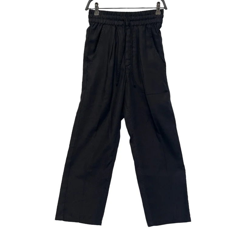 Cigarette Style Women's Printed Linen Blend Pants for Casual DaysISABEL MARANT ETOILE/Bottoms/Cotton/BLK/ Cigarette Style Women's Printed Linen Blend Pants for Casual DaysISABEL MARANT ETOILE/Bottoms/Cotton/BLK/