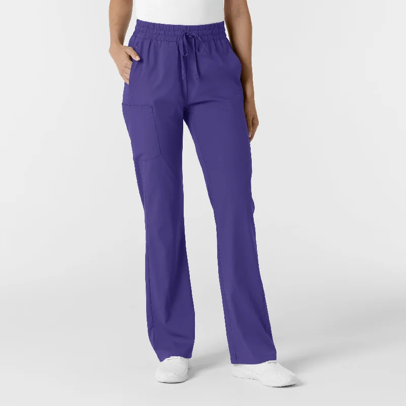 Plus Size Women's Pleated Front Dress Pants for Office WearBoundless Women's Bootcut Scrub Pant - Grape Plus Size Women's Pleated Front Dress Pants for Office WearBoundless Women's Bootcut Scrub Pant - Grape