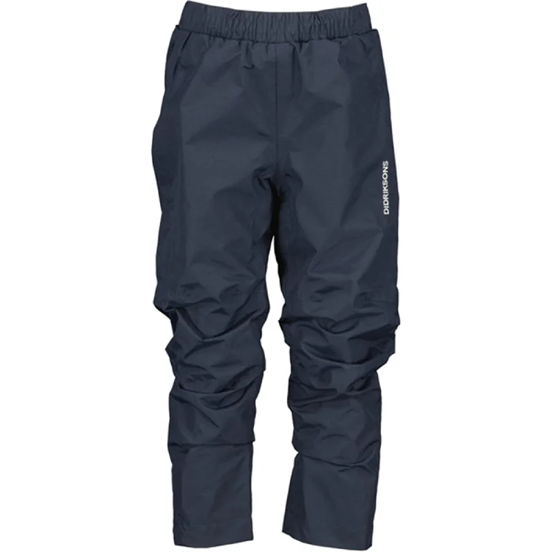 Tapered Leg Women's Wool Blend Trousers for WinterDidriksons Idur Navy Snow Pants