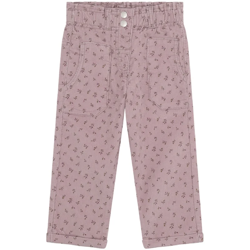 Plus Size Women's Elastic - Waist Culottes in Earth TonesHust & Claire Purple Dove Tammy Pants