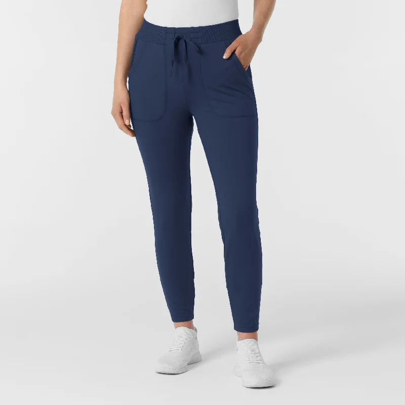 Skinny Fit Women's Leather Look Leggings for a Rocker VibeRENEW Knit Women's Track Scrub Pant - Navy Skinny Fit Women's Leather Look Leggings for a Rocker VibeRENEW Knit Women's Track Scrub Pant - Navy