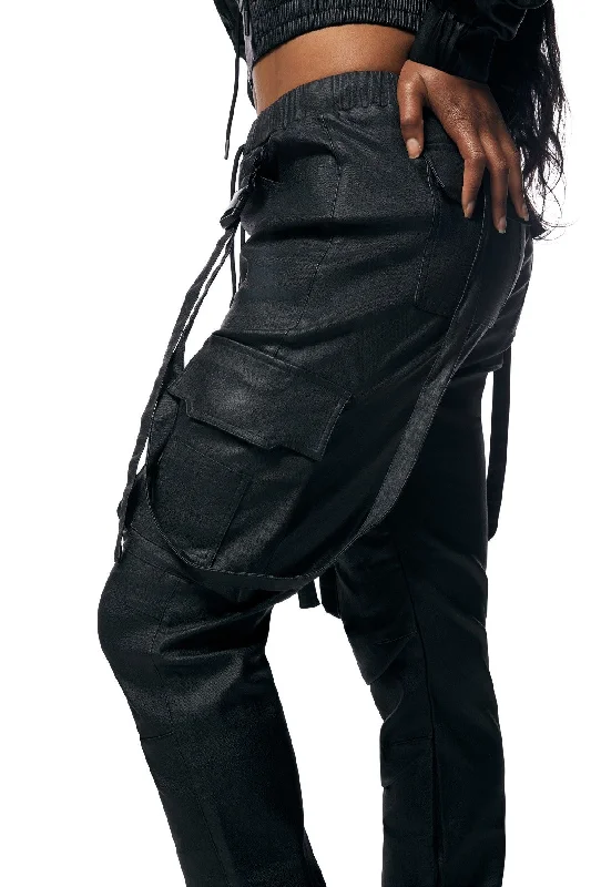 Plus Size Women's High - Waisted Bootcut Jeans in Distressed StyleSmoke Rise Women's Coated Slouch Cargo Jogger Plus Size Women's High - Waisted Bootcut Jeans in Distressed StyleSmoke Rise Women's Coated Slouch Cargo Jogger