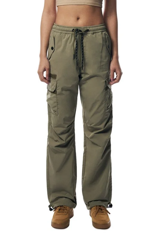 Plus Size Women's Metallic - Finish Joggers for a Stylish LoungeSmoke Rise Women's Nylon Cargo Pants Plus Size Women's Metallic - Finish Joggers for a Stylish LoungeSmoke Rise Women's Nylon Cargo Pants