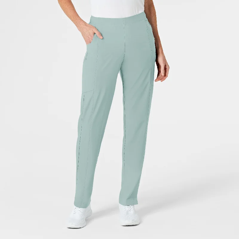 Wide - Leg Women's Chiffon Palazzo Pants for a Flowy AppealW123 Women's Flat Front Cargo Scrub Pant - Sky Blue Wide - Leg Women's Chiffon Palazzo Pants for a Flowy AppealW123 Women's Flat Front Cargo Scrub Pant - Sky Blue