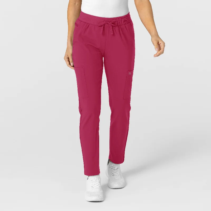 Straight - Leg Women's Vegan Leather Pants for a Chic LookW123 Women's Flex-n-Reach Track Scrub Pant - Viva Magenta Straight - Leg Women's Vegan Leather Pants for a Chic LookW123 Women's Flex-n-Reach Track Scrub Pant - Viva Magenta