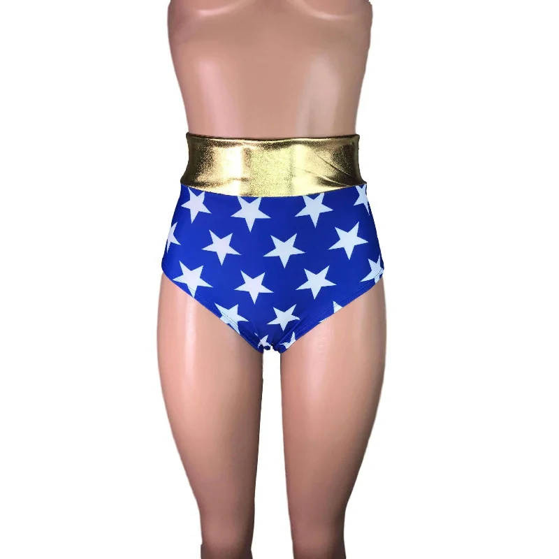 Palazzo Style Women's Printed Trousers in Bohemian PatternsHigh Waist Hot Pants - Wonder Woman Inspired Palazzo Style Women's Printed Trousers in Bohemian PatternsHigh Waist Hot Pants - Wonder Woman Inspired