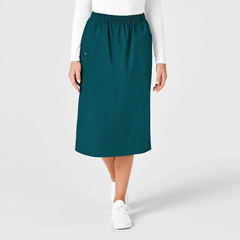 Plus Size Women's Metallic - Finish Joggers for a Stylish LoungeWonderWORK Women's Pull On Cargo Scrub Skirt - Caribbean Plus Size Women's Metallic - Finish Joggers for a Stylish LoungeWonderWORK Women's Pull On Cargo Scrub Skirt - Caribbean