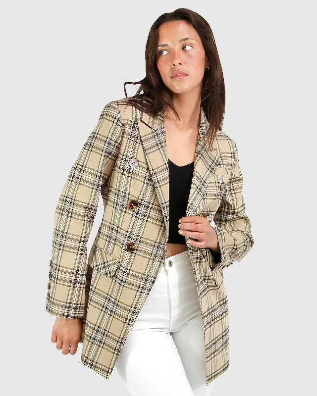 Plus Size Women's Embroidered Blazers in Floral Patterns for a Feminine TouchToo Cool For Work Plaid Blazer Plus Size Women's Embroidered Blazers in Floral Patterns for a Feminine TouchToo Cool For Work Plaid Blazer