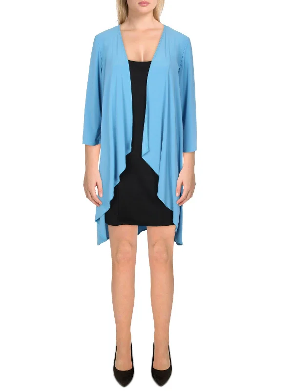 Single - Breasted Women's Linen Blend Blazers in Earth Tones for Casual WearWomens Knit Drapey Duster Blazer Single - Breasted Women's Linen Blend Blazers in Earth Tones for Casual WearWomens Knit Drapey Duster Blazer