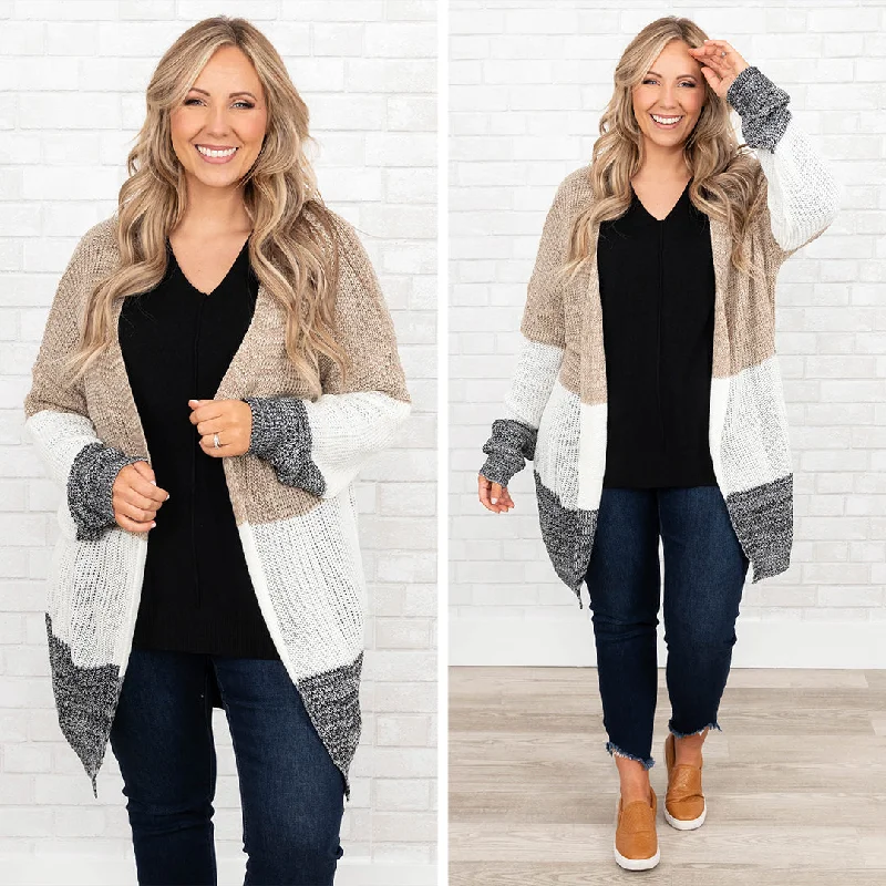 hooded women cardigan for added warmth and styleAbove Standards Cardigan, Gray