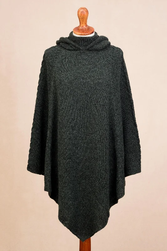 oversized women cardigan for a trendy and cozy lookAdventurous Style in Moss Knit Alpaca Blend Hooded Poncho in Moss from Peru oversized women cardigan for a trendy and cozy lookAdventurous Style in Moss Knit Alpaca Blend Hooded Poncho in Moss from Peru