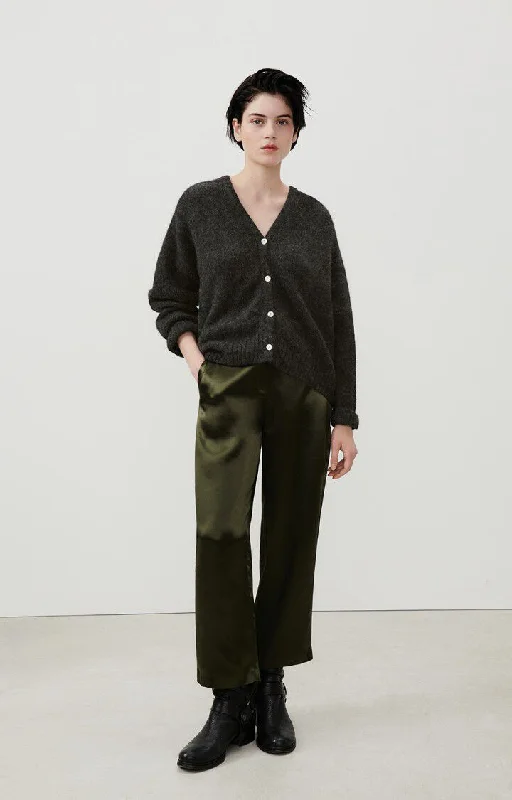 ribbed women cardigan with a classic textureCardigan East19g Anthracite-C