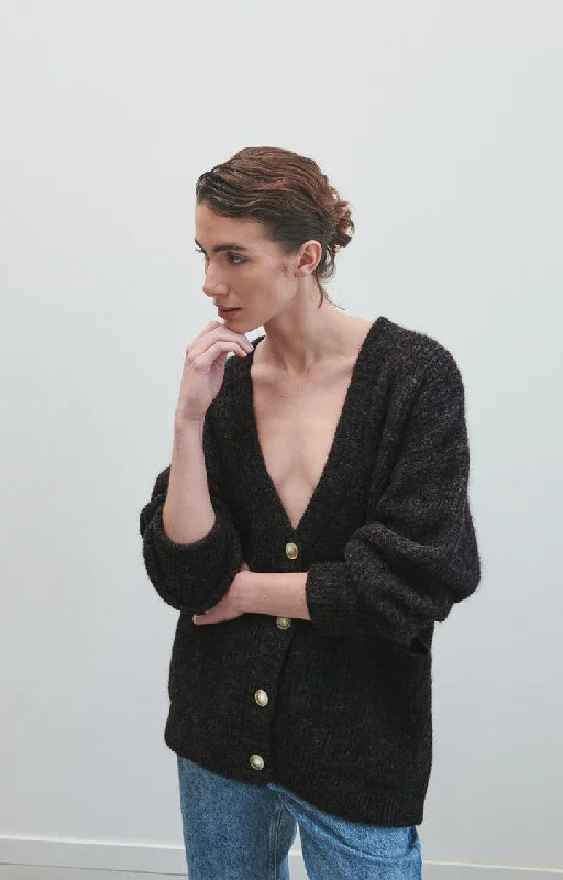 cashmere blend women cardigan for a luxurious feelCardigan East19l Anthracite-C