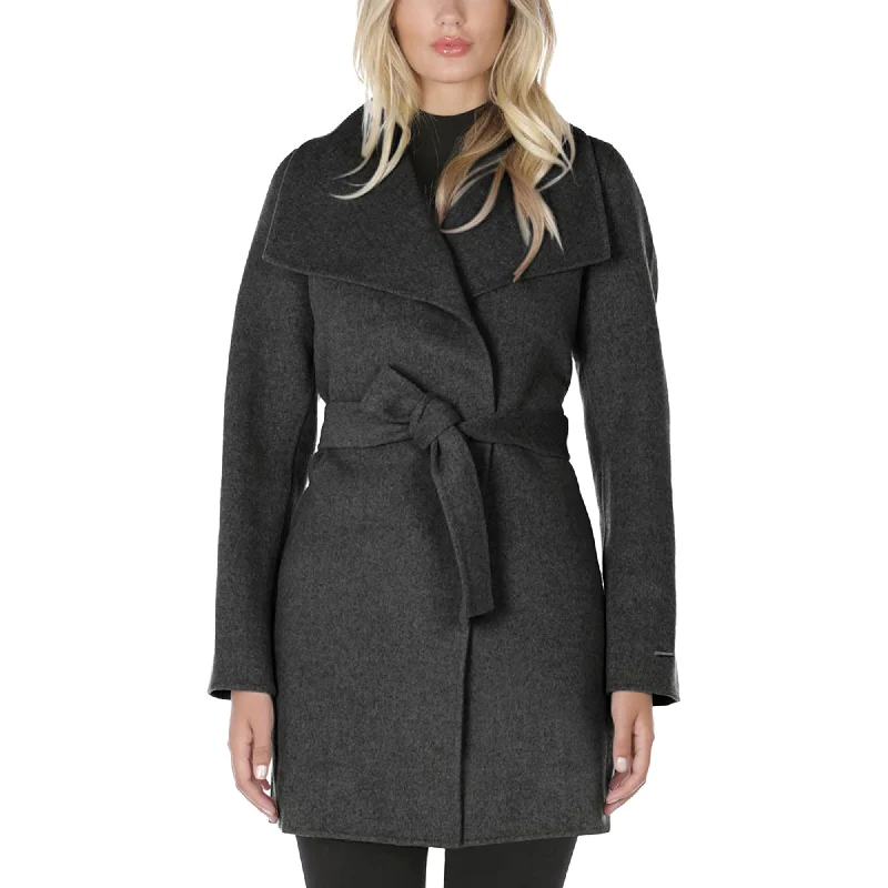 Oversized women's wool coats in a monochromatic look for a trendy outfitTAHARI Women's Wool Wrap Coat with Tie Belt Deep Charcoal Belted Jacket Oversized women's wool coats in a monochromatic look for a trendy outfitTAHARI Women's Wool Wrap Coat with Tie Belt Deep Charcoal Belted Jacket