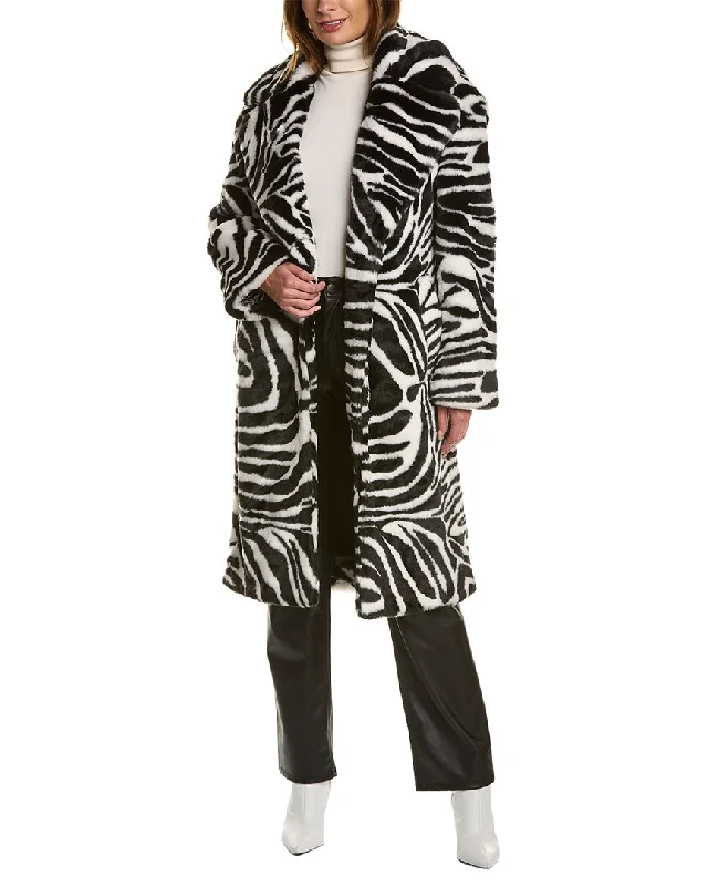 Women's knee - length wool blend coats with a fur collar for added warmthRonny Kobo Olive Coat Women's knee - length wool blend coats with a fur collar for added warmthRonny Kobo Olive Coat