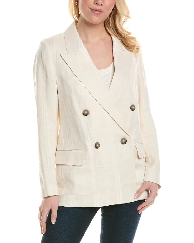 Women's reversible down coats with two - tone designs for versatile stylingPeserico Linen-Blend Jacket Women's reversible down coats with two - tone designs for versatile stylingPeserico Linen-Blend Jacket