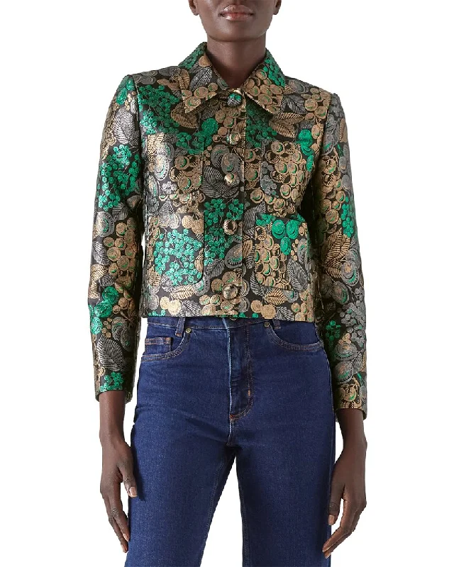 Long women's mac coats in a lightweight fabric for spring showersLk Bennett Charlotte Jacket Long women's mac coats in a lightweight fabric for spring showersLk Bennett Charlotte Jacket