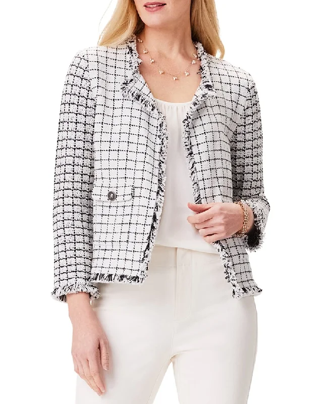 Women's waterproof parka coats with multiple pockets for practicalityNic+Zoe Petite Grid Fringe Mix Knit Pocket Jacket Women's waterproof parka coats with multiple pockets for practicalityNic+Zoe Petite Grid Fringe Mix Knit Pocket Jacket