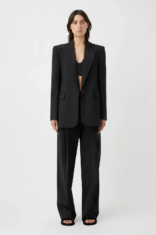 Women's Notched Lapel Blazers in Beige for a Timeless OutfitCamilla and Marc Alma Wool Blazer - Black Women's Notched Lapel Blazers in Beige for a Timeless OutfitCamilla and Marc Alma Wool Blazer - Black