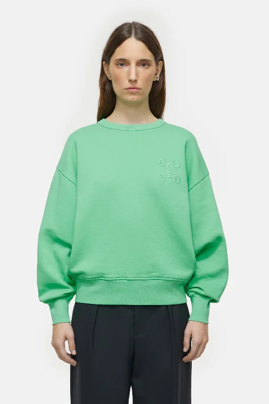 open front women cardigan for easy stylingSweatshi Basic Crewneck C95495-472-em Green-Kick open front women cardigan for easy stylingSweatshi Basic Crewneck C95495-472-em Green-Kick