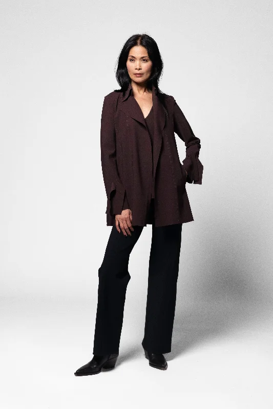 Petite women's wool blend coats with a tailored fit for a flattering silhouetteCostello Jacket - Espresso Petite women's wool blend coats with a tailored fit for a flattering silhouetteCostello Jacket - Espresso