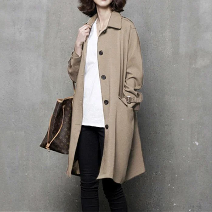 Women's longline double - breasted camel coats for a sophisticated lookElegant Fall Tie Waist Trench Coat Women Women's longline double - breasted camel coats for a sophisticated lookElegant Fall Tie Waist Trench Coat Women