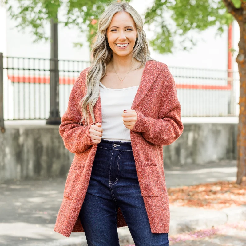 maternity women cardigan for expecting momsFall Beyond Cardigan, Heather Rust