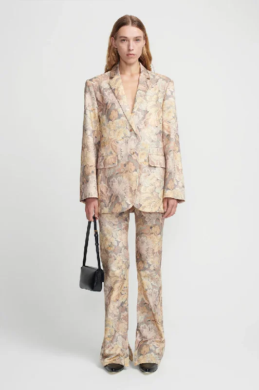 Women's Slim - Fit Blazers in Charcoal Gray for a Professional AppearanceHansen & Gretel Monae Blazer - Antique Floral Women's Slim - Fit Blazers in Charcoal Gray for a Professional AppearanceHansen & Gretel Monae Blazer - Antique Floral