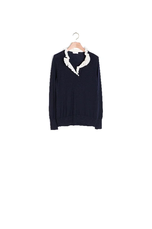 machine washable women cardigan for easy carePull Marine
