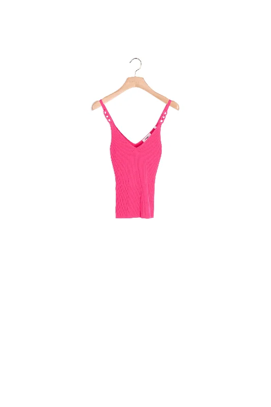 cropped women cardigan to pair with high - waisted jeansDébardeur en maille