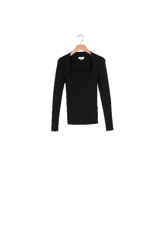 organic cotton women cardigan for an eco - friendly choicePull à encolure carrée