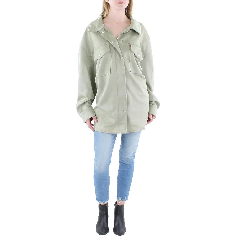 Oversized women's wool coats in a monochromatic look for a trendy outfitLevi Strauss & Co. Womens Plus Faux Suede Collared Shirt Jacket Oversized women's wool coats in a monochromatic look for a trendy outfitLevi Strauss & Co. Womens Plus Faux Suede Collared Shirt Jacket