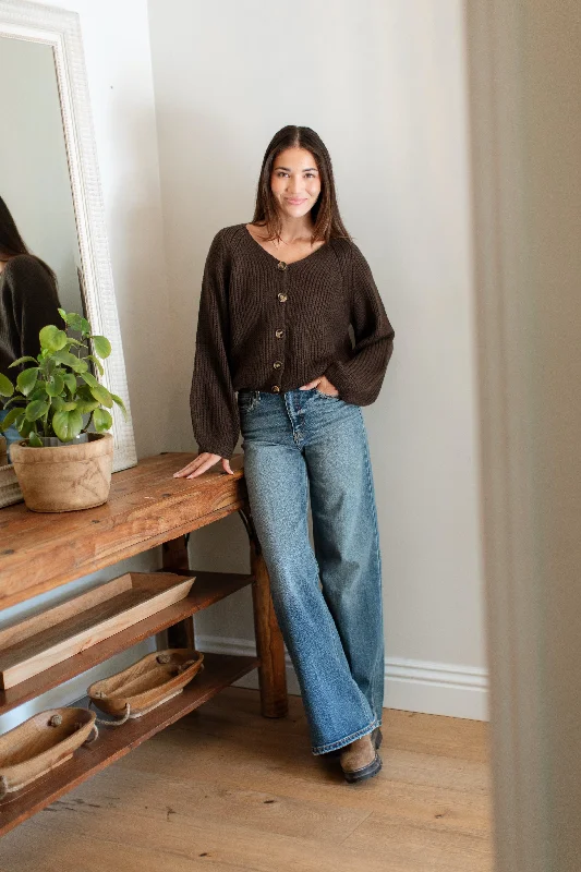 button down women cardigan with vintage buttonsLibby Cardigan