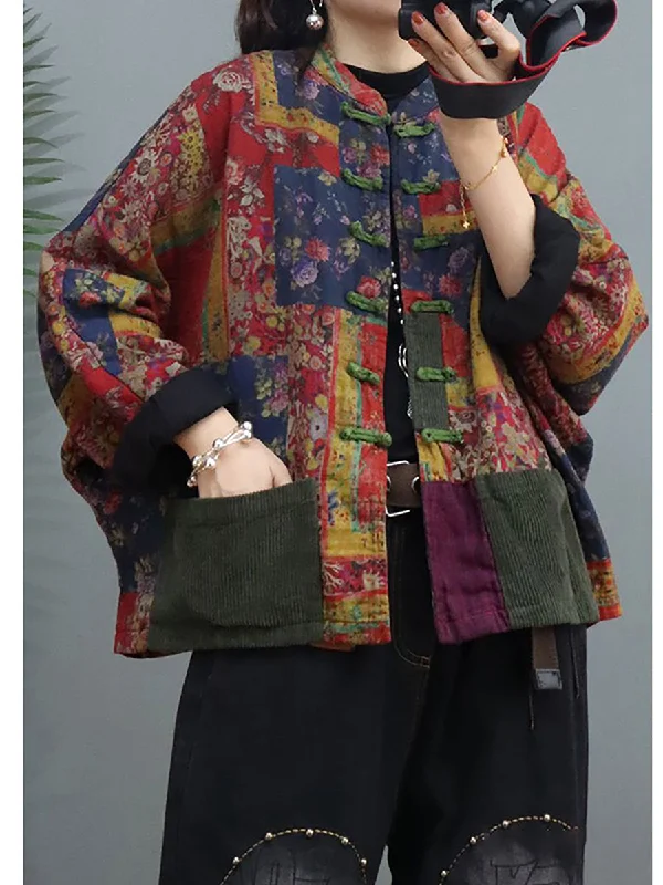 Shearling - lined women's leather coats for ultimate warmth and luxuryLoose Women Cotton Linen Vintage Breasted Pocket Stitching Coat Shearling - lined women's leather coats for ultimate warmth and luxuryLoose Women Cotton Linen Vintage Breasted Pocket Stitching Coat