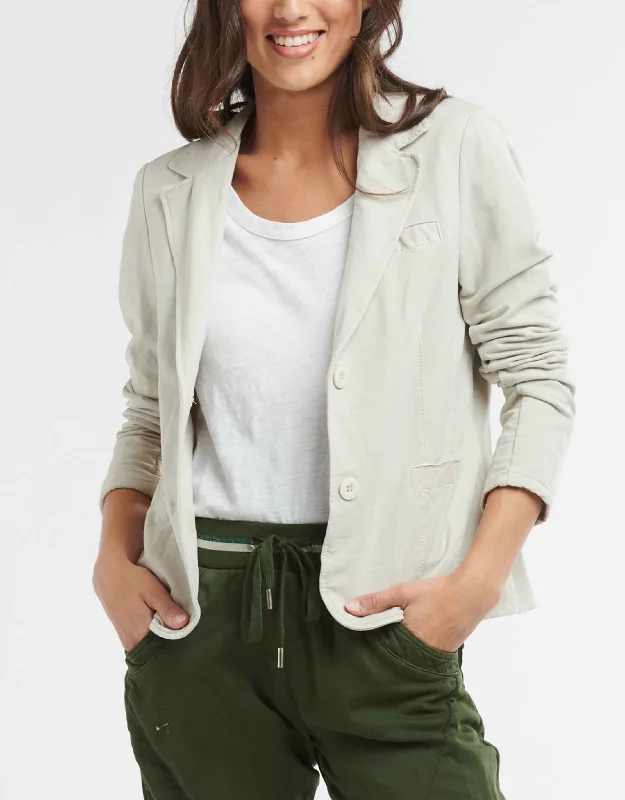 Plus Size Women's Military - Inspired Blazers with Gold Accents for a Bold LookMaha Jacket - Beige Plus Size Women's Military - Inspired Blazers with Gold Accents for a Bold LookMaha Jacket - Beige