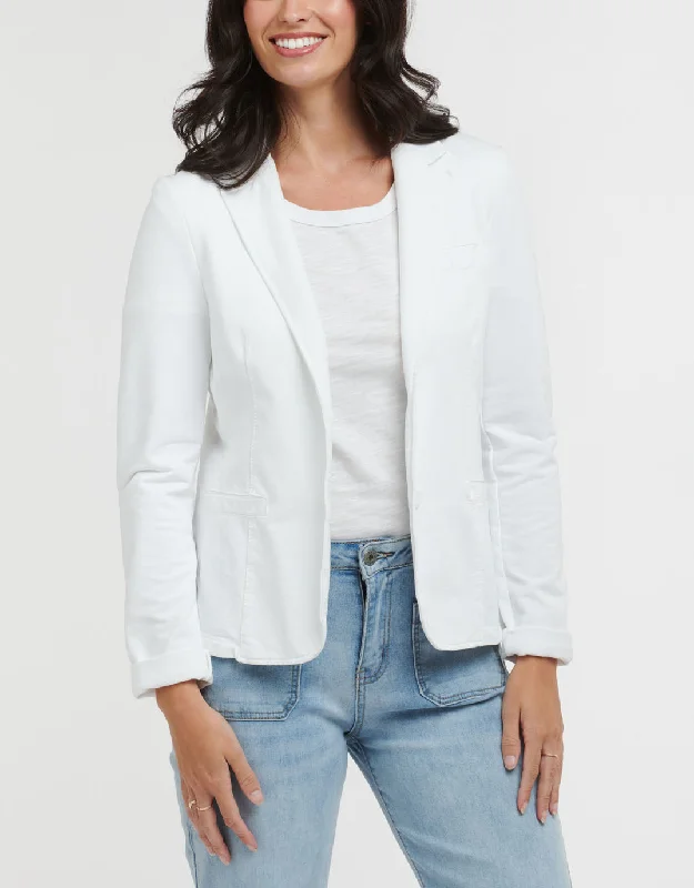Double - Breasted Women's Polyester Blazers in Bright Colors for a Fun StyleMaha Sequin Blazer - White Double - Breasted Women's Polyester Blazers in Bright Colors for a Fun StyleMaha Sequin Blazer - White