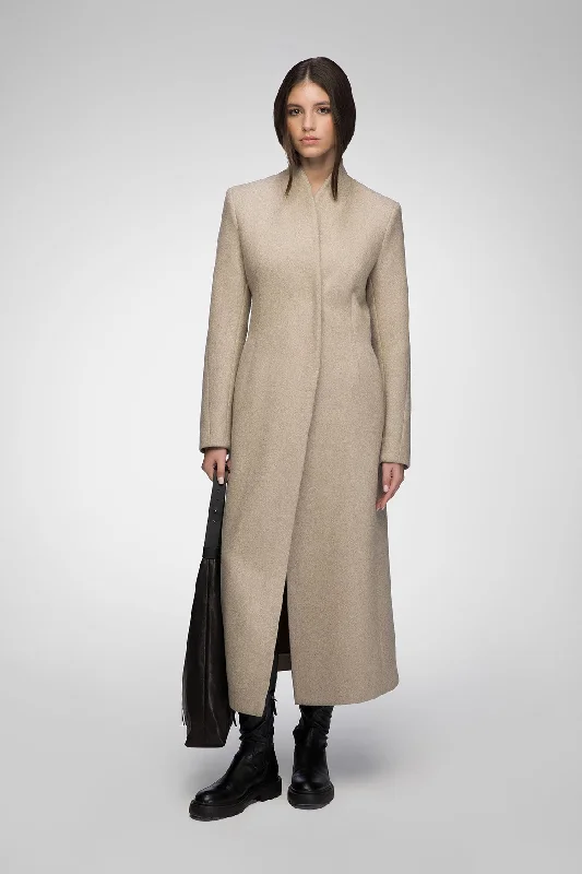 Shearling - lined women's leather coats for ultimate warmth and luxuryMargaux - Latte Wool Coat Shearling - lined women's leather coats for ultimate warmth and luxuryMargaux - Latte Wool Coat