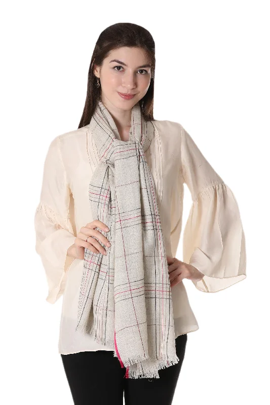 lightweight women cardigan for spring and fallOff-White Sophistication Wool Patterned Shawl in Off-White from India lightweight women cardigan for spring and fallOff-White Sophistication Wool Patterned Shawl in Off-White from India